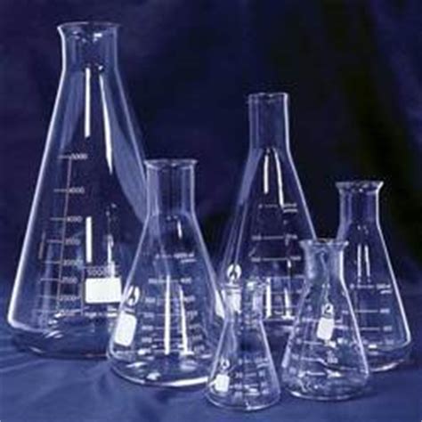 A conical flask, also called an erlenmeyer flask or titration flask, is a type of laboratory flask which features a flat bottom, a conical body, and a cylindrical neck. Glass Labware - Conical Flask Manufacturer from Ambala