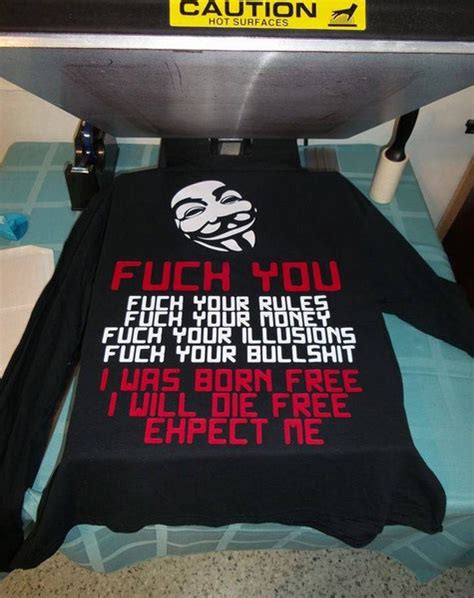 Anonymous Fuck Your Rules Long Sleeve T Shirt My Anon Store