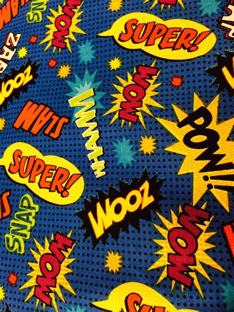 Comic Book Super Hero Fabric Novelty Fabric Super Hero
