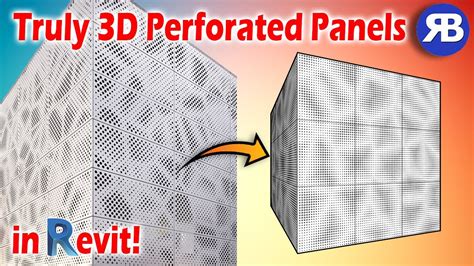 Revit Snippet Create Truly 3d Parametric Perforated Panels Youtube