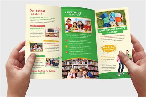 School Trifold Brochures Trifold Brochure Brochure School Brochure