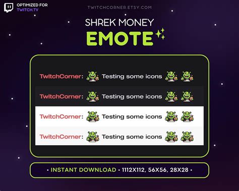 Shrek Twitch Emote Shrek Emote For Twitch Shrek Discord Emote Shrek