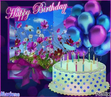 Happy Birthday Balloons Free Animated  Picmix