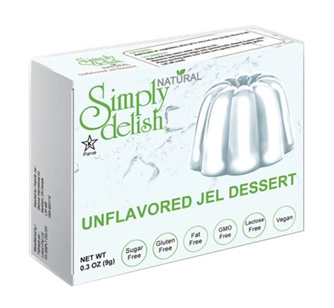 Jell O Simply Delish Natural Jel Dessert Gelatina Sin Sabor Cabo