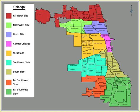 Map Of Chicago Neighborhoods With Zip Codes Map Resume Examples