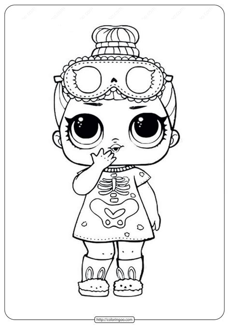 We've removed all the coloring pages from this website but you can still enjoy some of our other great content! Sleepy Bones Lol Doll Coloring Page to Print