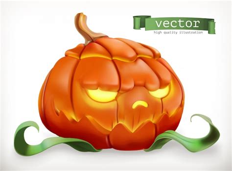 Premium Vector Carved Pumpkin Happy Halloween