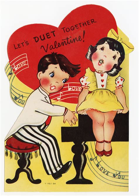 Assorted Unused 1950s Valentines With Envelopes People And Couples