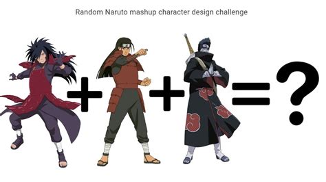Random Naruto Character Mashup Design Challenge Youtube