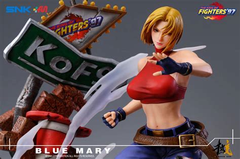 Thermonuclear Reaction Snk The King Of Fighters 97 Blue Mary 16 Licensed Statue Mirai