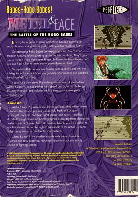 Metal Lace The Battle Of The Robo Babes Cover Or Packaging Material MobyGames