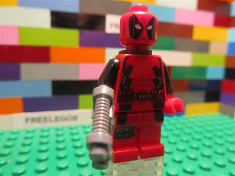Lego Marvel Super Heroes Deadpool Minifigure W Gun Weapon 6866 Ebay