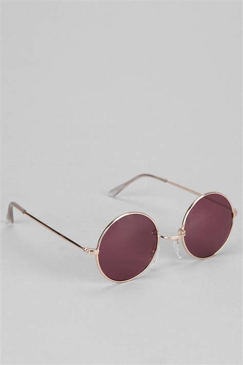 Classic Purple Lens Round Sunglasses Urban Outfitters Urban Outfitters Sunglasses Round