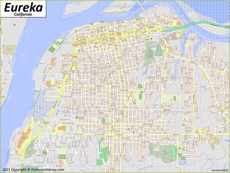 Eureka Map California Us Discover Eureka With Detailed Maps