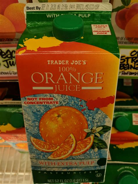 Trader Joes 100 Pure Florida Orange Juice Extra Pulp Well Get