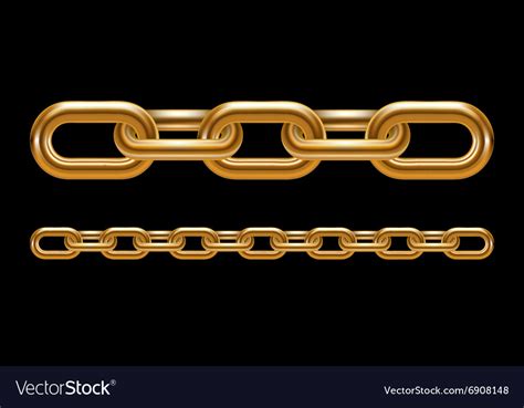 Metal Chain Links Royalty Free Vector Image Vectorstock