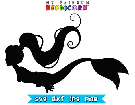 Svg Sale Mermaid Swimming Svg Png  Files By Myrainbownerdicorn