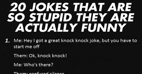 really funny jokes that make you laugh really hard 20 jokes that are so stupid they will make