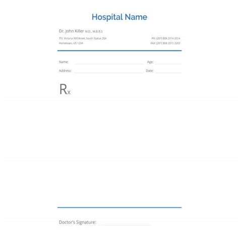 Discover 4 ways to use label templates in microsoft word. 10+ Doctor Prescription Templates - PDF, DOC | Free ...