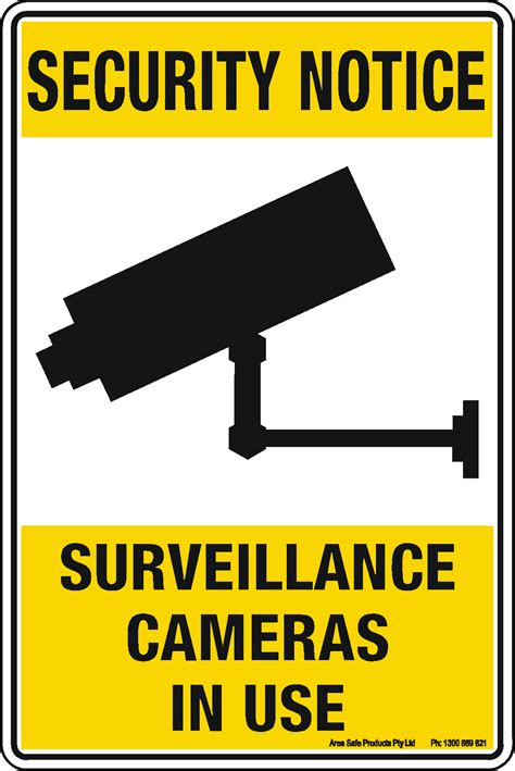 Security Notice Surveillance Cameras In Use Sign