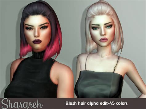 Alpha Hair With Bangs Sims 4 Cc