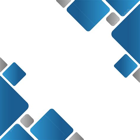 青の抽象的な幾何学的な正方形の境界線の幾何学的なフレームのベクトルイラスト画像とpngフリー素材透過の無料ダウンロード Pngtree
