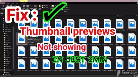 Fix Thumbnail Previews Not Showing In Windows 10 How To Show