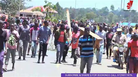 Peaceful Demonstrations In Oyugis Town Youtube