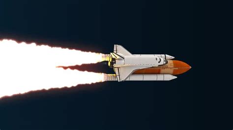 Vertical Video Of Space Shuttle Launch Motion Graphics Videohive