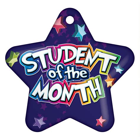 Student Of The Month Star Brag Tags