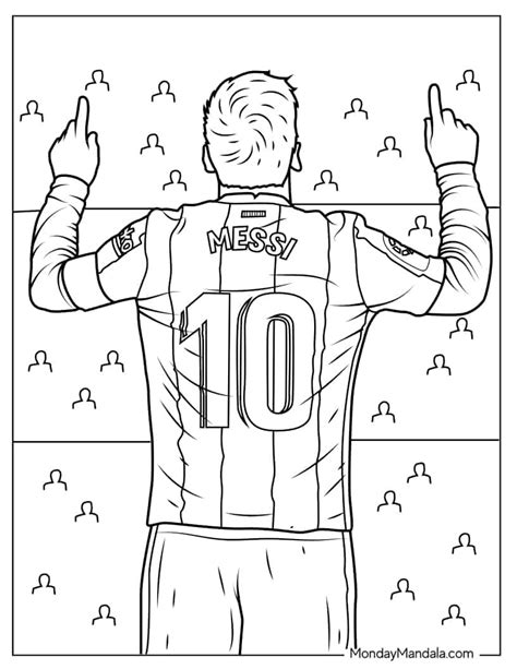 20 Lionel Messi Coloring Pages Free PDF Printables Glue Crafts Craft