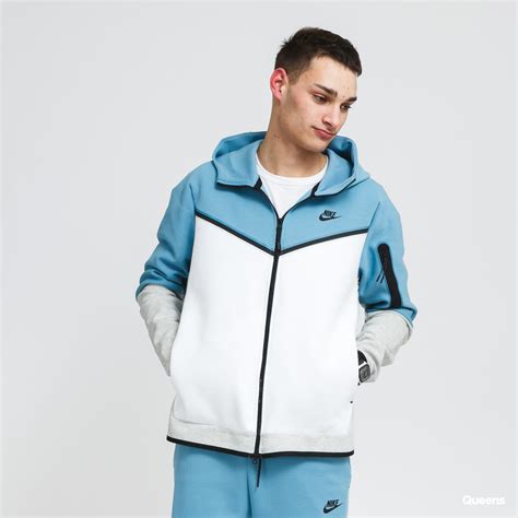 Sweatshirt Hoodie Nike M Nsw Tech Fleece Hoodie Fz Blue White
