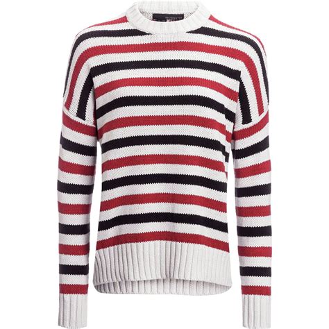 360 Cashmere Stripe Sweater Womens Clothing