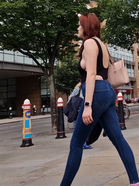 Braless Redhead With Epic Sideboob One Of My All Time Favourite