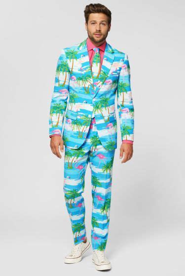 Flaminguy Tropical Suit Formal Hawaiian Shirts Opposuits
