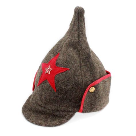Soviet Rkka Infantry Red Army Woolen Winter Hat Budenovka