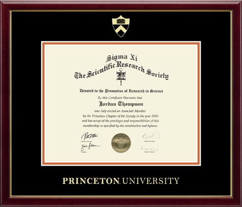 Embossed Gallery Diploma Frame The Princeton University Store