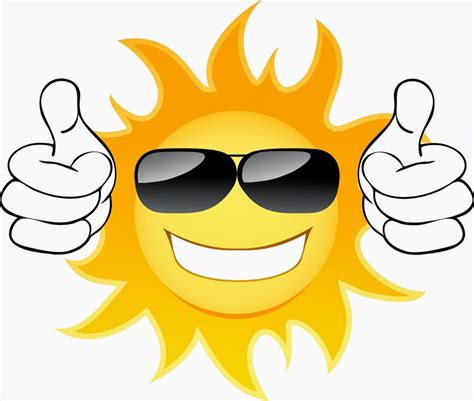 Sun With Sunglasses Thumbs Up Clipart Best Clipart Best