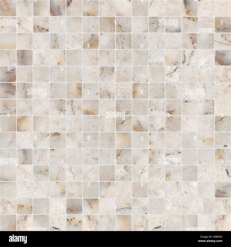 Yellow White Mosaic Marble Tile Texture Seamless Stock Photo Alamy