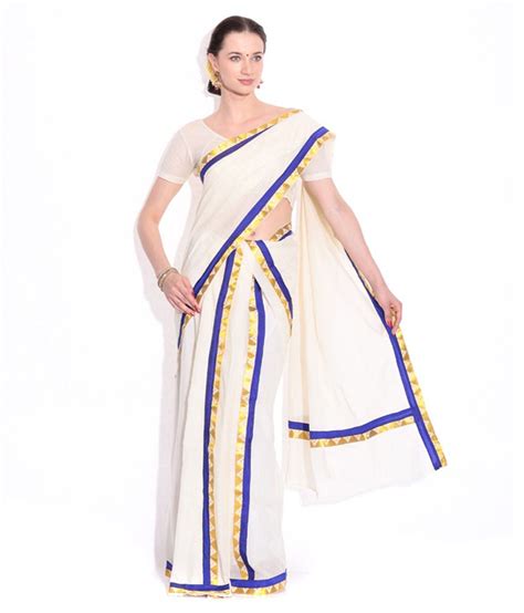 Woman Kerala Mundu Blouse Traditional Costumes Of Kerala My Fashion