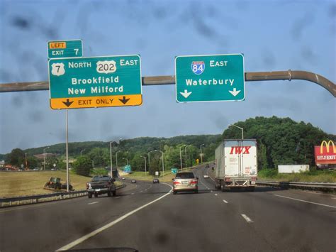 Lukes Signs Interstate 84 Connecticut Between The New York State