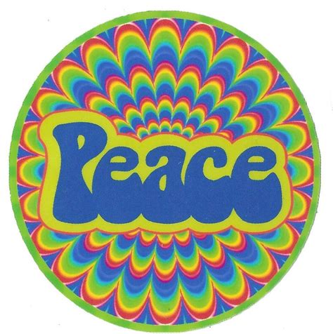 Hippie Stuff Peace Sticker Hippie Sticker Hippie Stickers Etsy