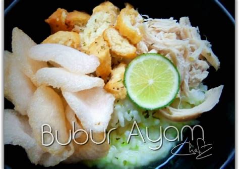 Ayam bumbu rujak is a typical javanese food made from chicken meat which is still young and uses a red basic spice then grilled. Resep / Cara Membuat Bubur Ayam Rice Cooker (Dengan gambar ...