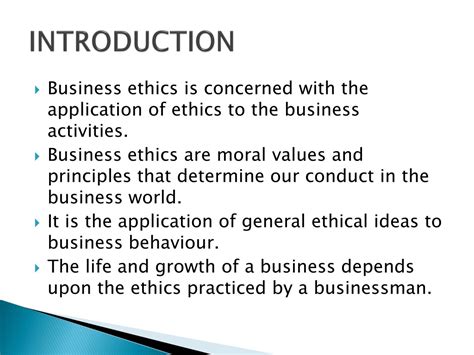 Ppt Introduction To Business Ethics Powerpoint Presentation Free