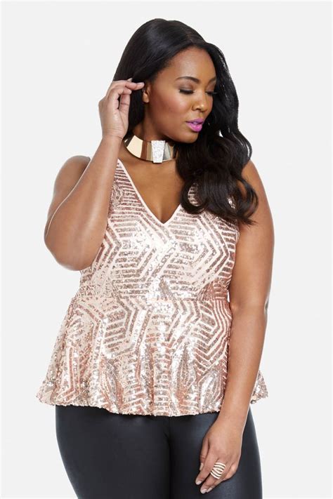 Plus Size Crush On Sequin Top Size 2 In Light Pink Plus Size Outfits