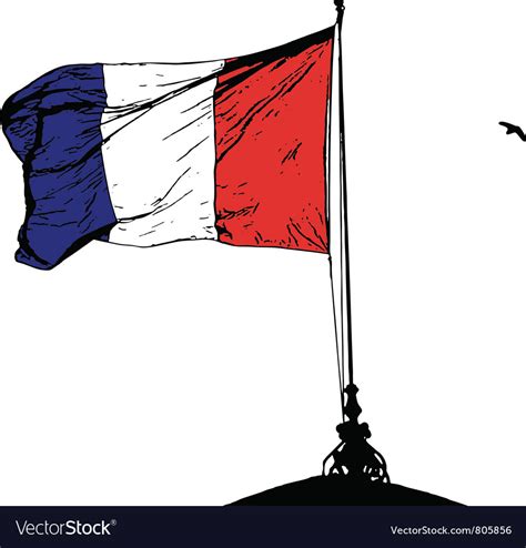 French Flag Royalty Free Vector Image Vectorstock