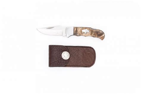 Leather Pocket Knife Sheath Leather Knife Sheath Buffalo Billfold Co