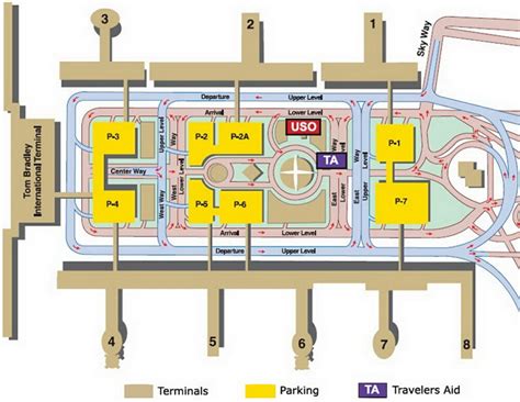 Airport Terminal Map Lax Terminal Map