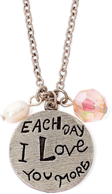 Messages From The Heart I Love You More Pendant Necklace Meaningful