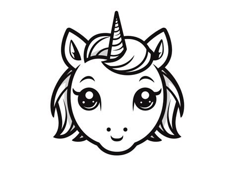 Unicorn Emoji Coloring Magic Coloring Page